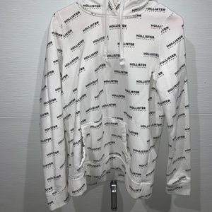 Black and white Hollister California sweatshirt
